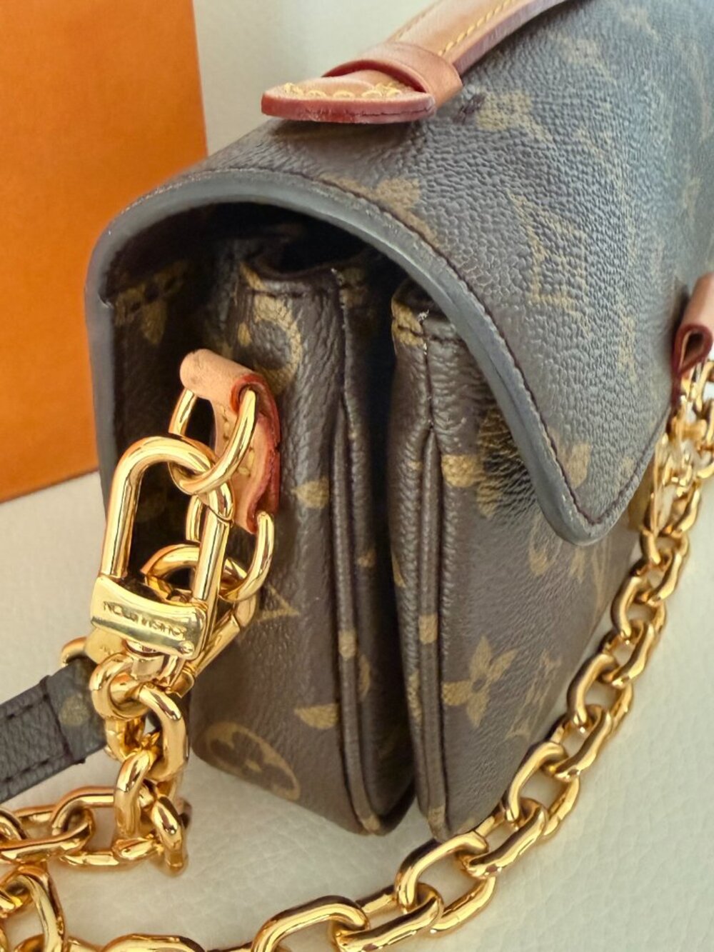 NEW LOUIS VUITTON POCHETTE METIS EAST WEST CROSSBODY BAG BROWN MONOGRAM - Picture 5 of 12